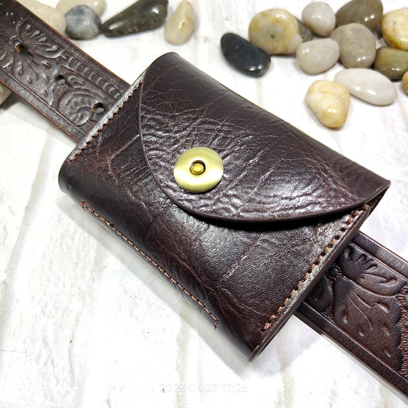 Leatherwork Wallet - Blongk Mini Eo Túi Mỏng Dạng