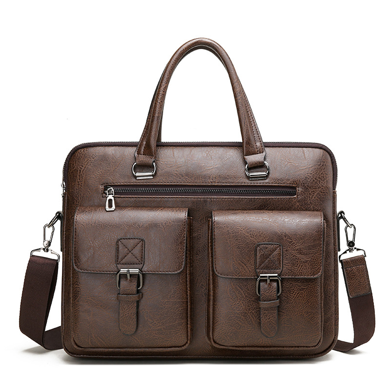 Luxury Brand Man Business Brie - đánh giá và giá Leather Work Bag
