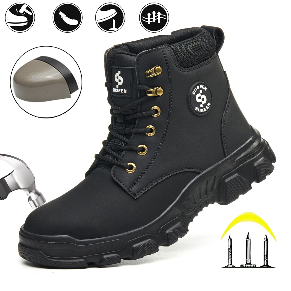 Men's Safety Shoes Anti-impact - đánh giá và giá Leather Work Factory