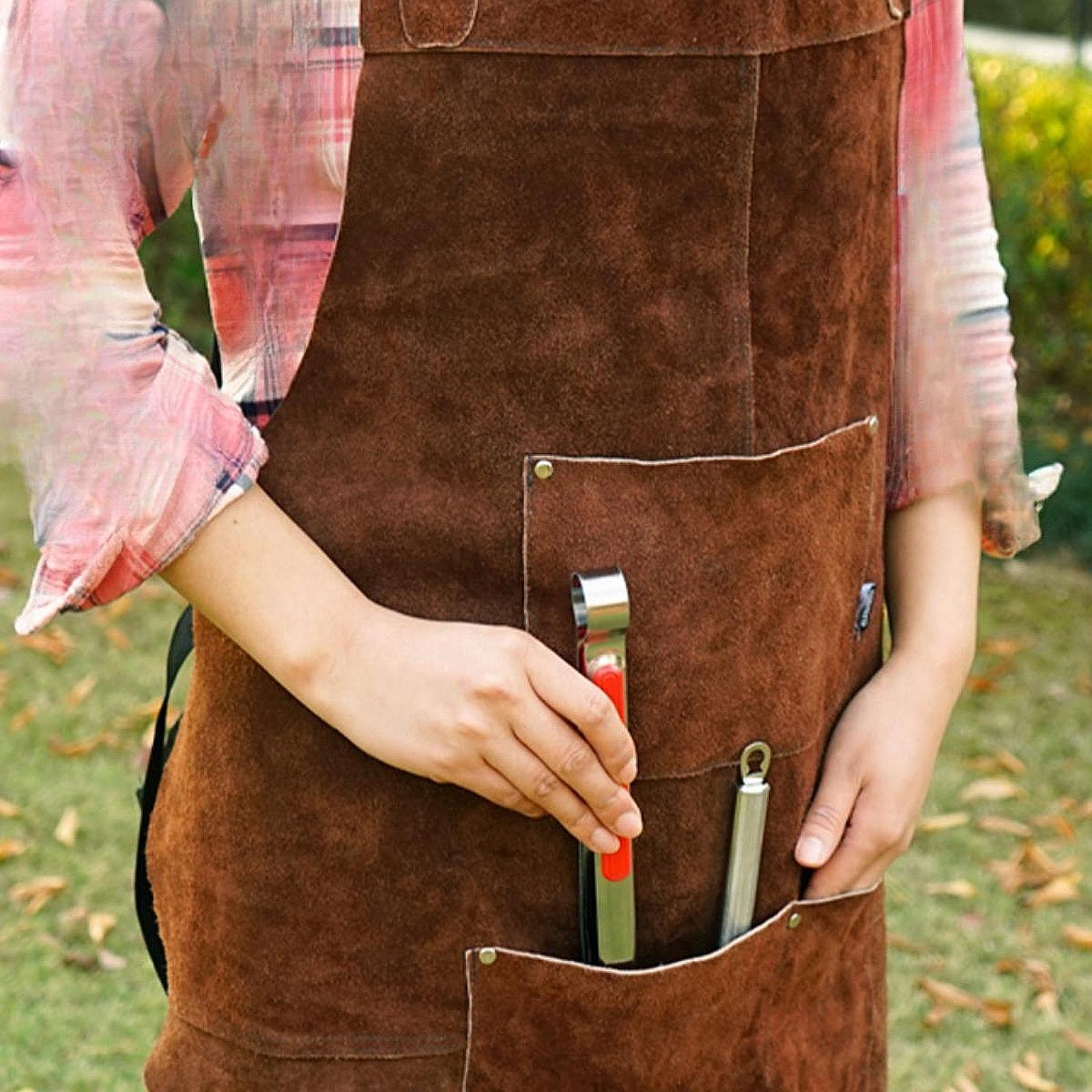 Workshop Garage Apron Work Apr - đánh giá và giá Leather Work Japan
