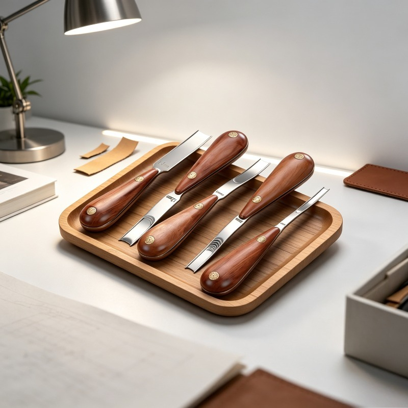 Wide Rosewood Skiving Knife, L - đánh giá và giá Leather Edge Beveler