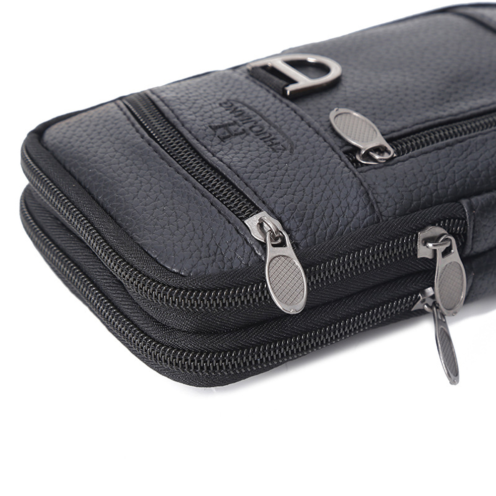 Men Waist Bag Mobile Phone Bag - đánh giá và giá Leatherwork Wallet