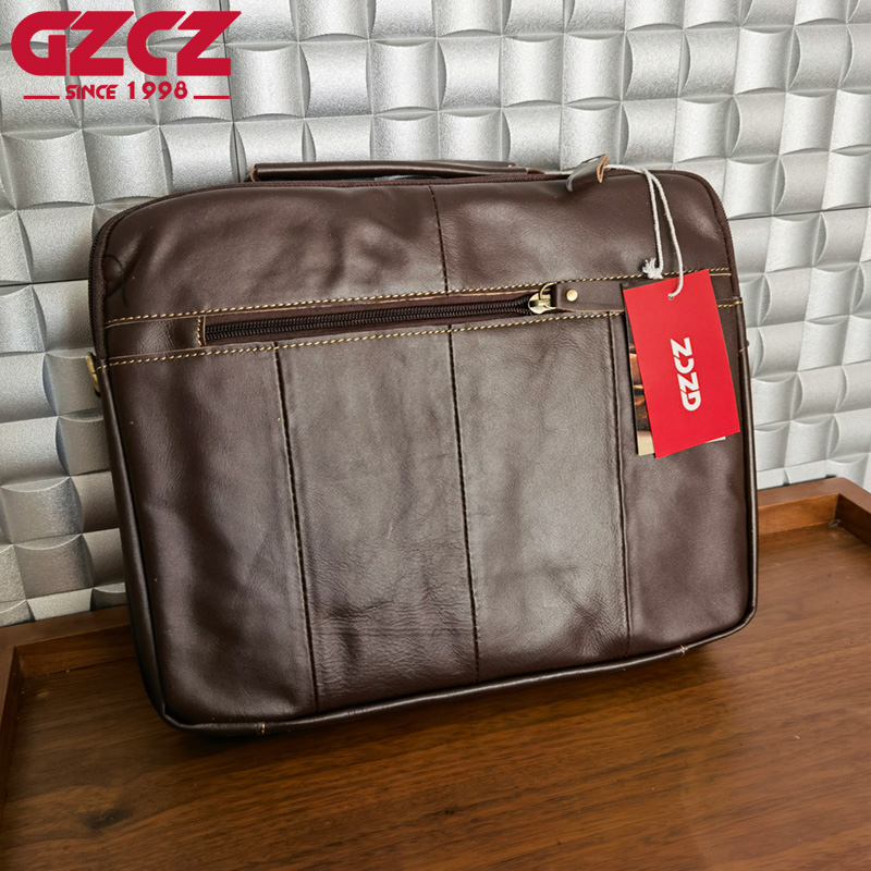 GZCZ Men's Handbag Leisure Bus - đánh giá và giá Leather Work Bag