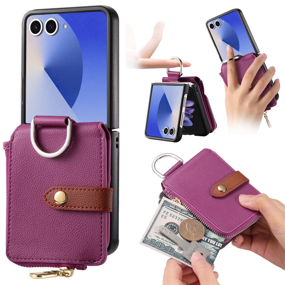 Luxury Card Holder Phone Case  - đánh giá và giá Leatherwork Wallet