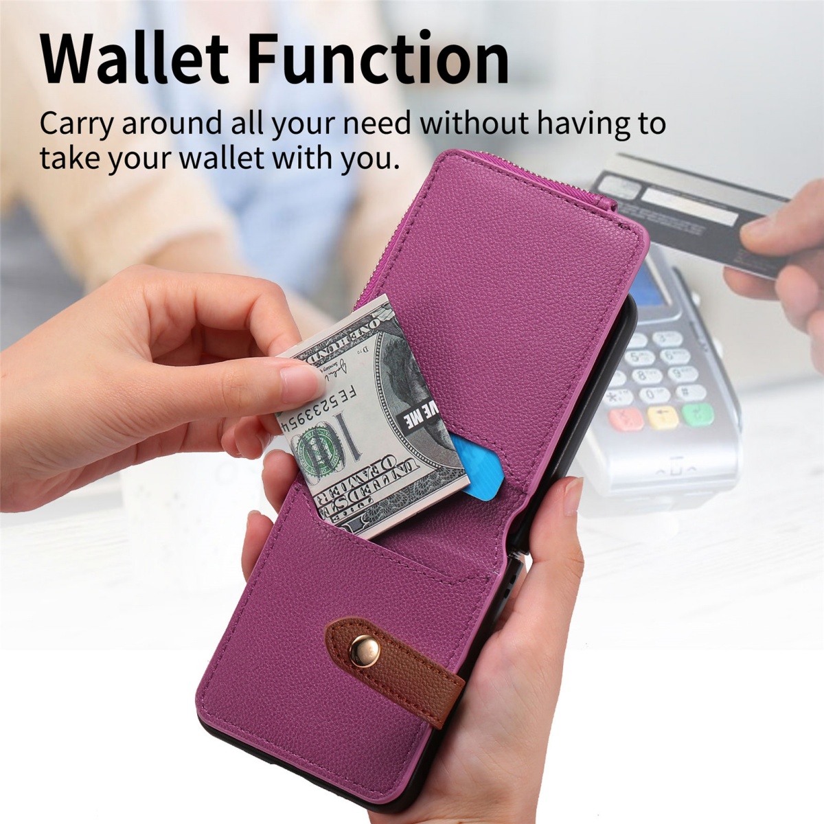 Luxury Card Holder Phone Case  - đánh giá và giá Leatherwork Wallet