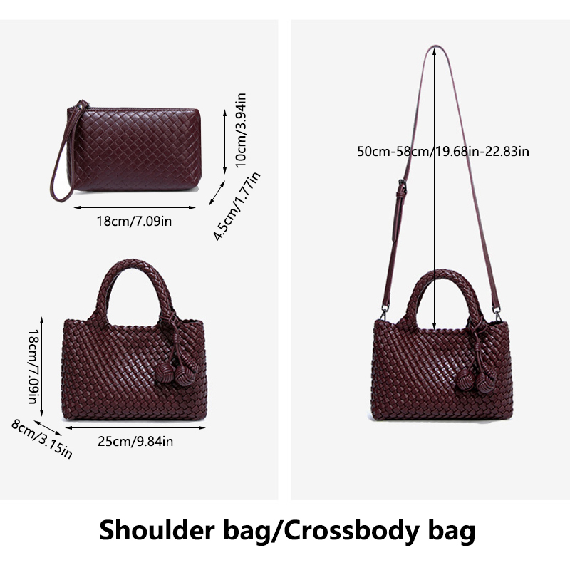 Woven Shopper Bag Fashionable  - đánh giá và giá Leatherwork Wallet