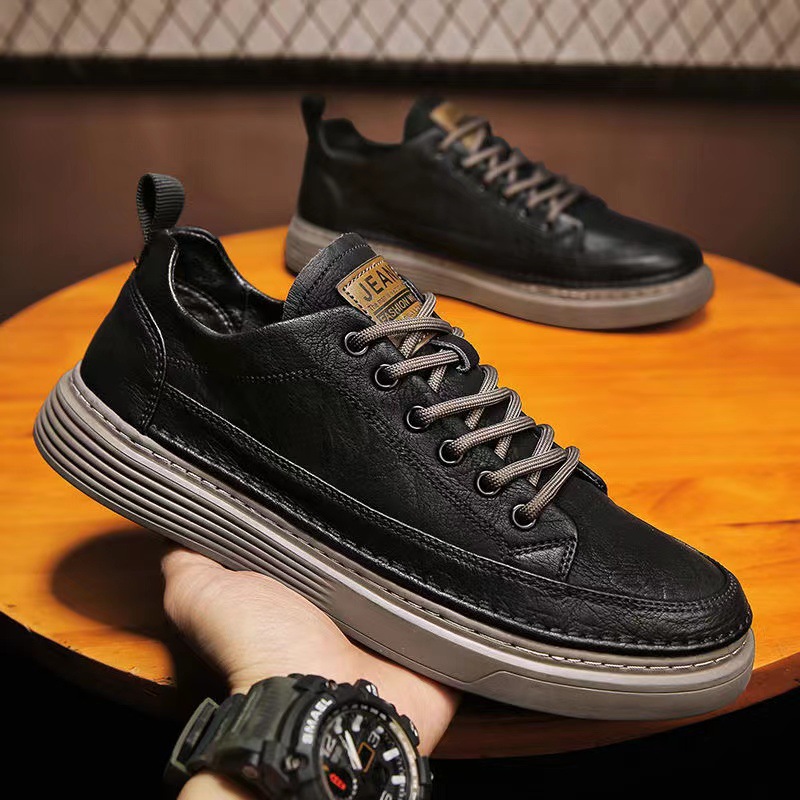 Casual leather shoes 2025 Spri - đánh giá và giá Leatherworking Leveling