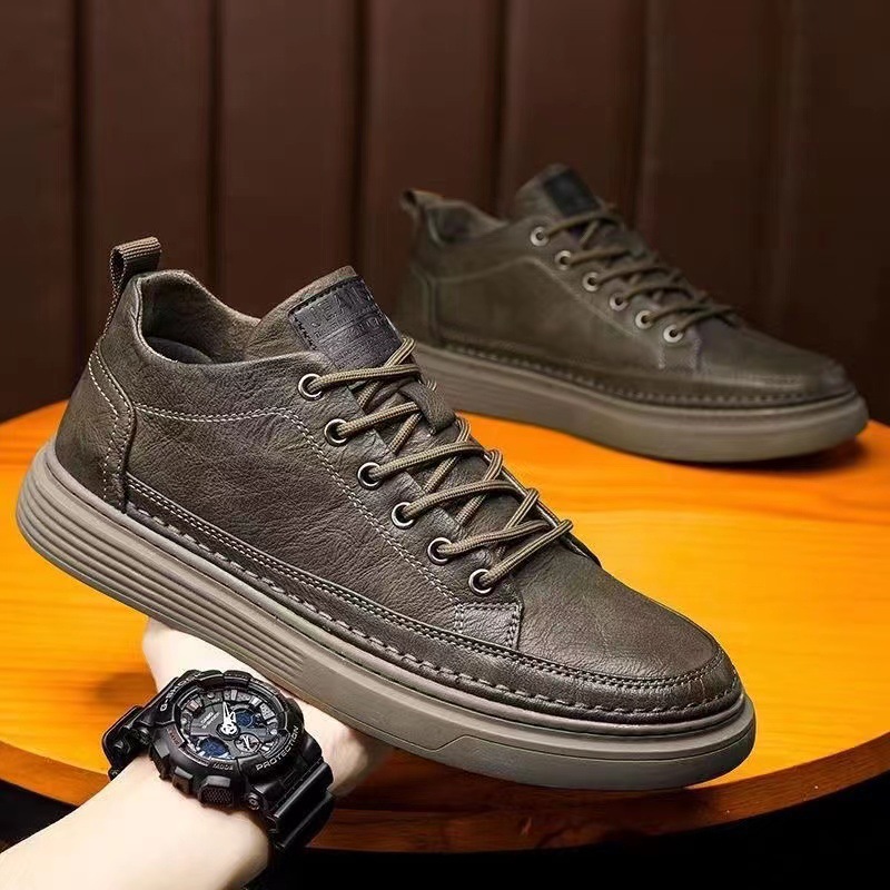 Casual leather shoes 2025 Spri - đánh giá và giá Leatherworking Leveling