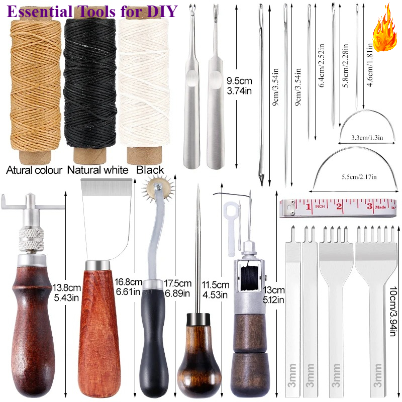 KRABALL Leather Craft Tool Kit - đánh giá và giá Leatherwork Repairs