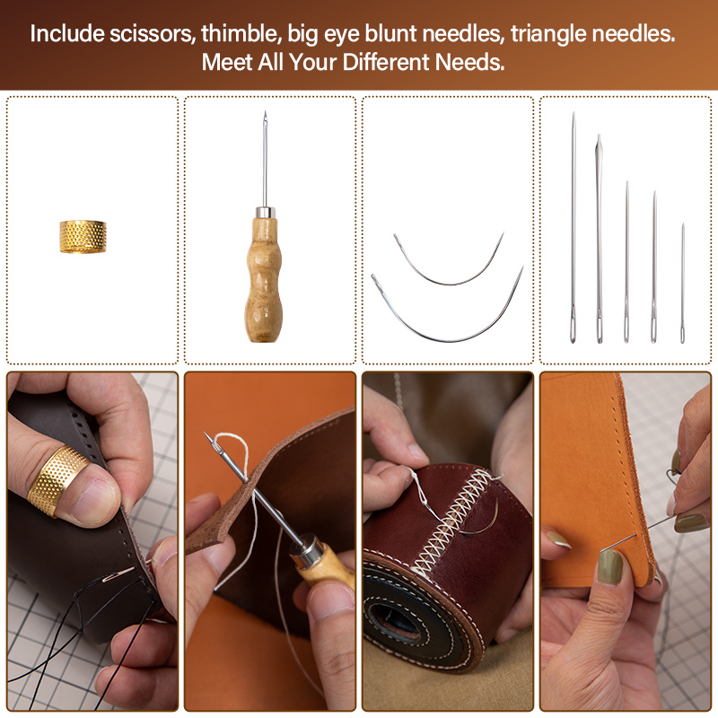 WUTA Da Bộ Dụng Cụ Sửa Chữa Gi - đánh giá và giá Leatherwork Repairs
