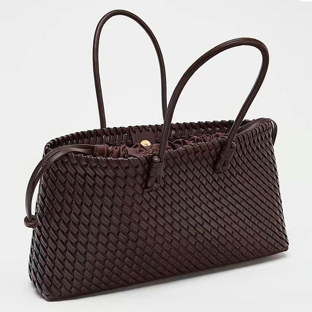 Woven Tote Bag Women Large Sho - đánh giá và giá Leatherwork Wallet
